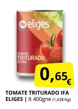 Supermercados MAS IFA ELIGES Tomate triturado oferta