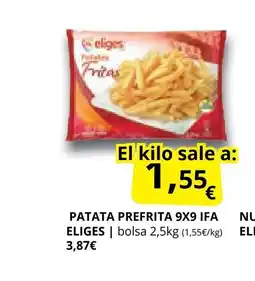 Supermercados MAS IFA ELIGES Patata prefrita 9x9 oferta
