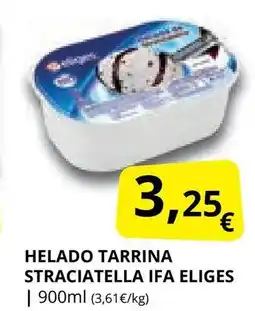 Supermercados MAS IFA ELIGES Helado tarrina straciatella oferta