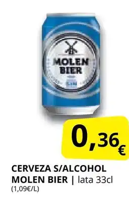Supermercados MAS MOLEN BIER Cerveza s/alcohol oferta