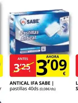 Supermercados MAS IFA SABE Antical oferta