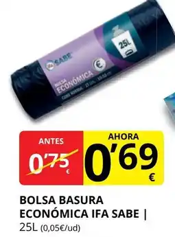 Supermercados MAS IFA SABE Bolsa basura económica oferta