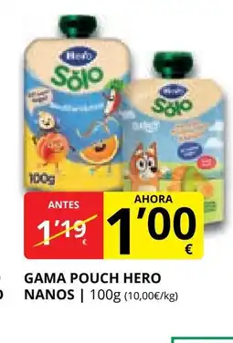 Supermercados MAS Gama pouch hero nanos oferta