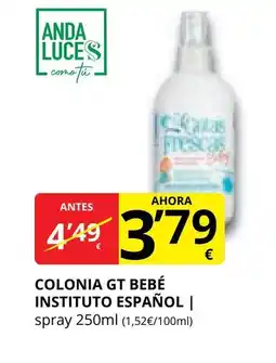 Supermercados MAS INSTITUTO ESPAÑOL Colonia gt bebé oferta