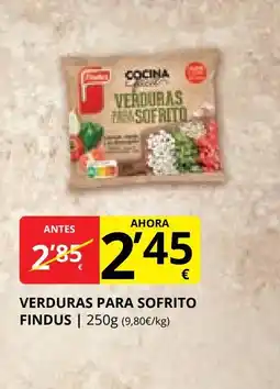 Supermercados MAS FINDUS Verduras para sofrito oferta