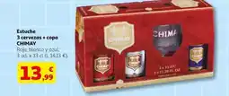Alcampo Chimay - estuche 3 cervezas + copa oferta