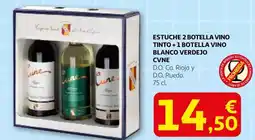 Alcampo Cune - estuche 2 botella vino tinto + 1 botella vino blanco verdejo oferta