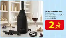 Alcampo Qpractiko - utensilios para el vino oferta