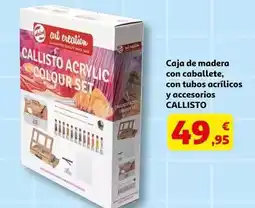 Alcampo Quality - caja de madera con caballete, con tubos acrilicos y accesorios oferta