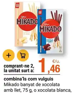 BonpreuEsclat Mikado banyat de xocolata amb llet oferta