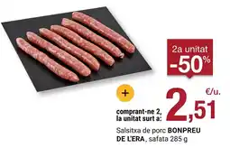 BonpreuEsclat Bonpreu - salsitxa de porc oferta