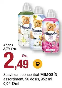 BonpreuEsclat Mimosín - suavizant concentrat oferta