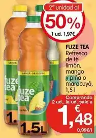 Mango - refresco de te limon mango y pina o maracuya