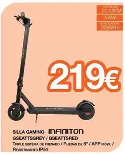 Expert Infiniton - silla gaming gseetttsgrey/gseatstred oferta
