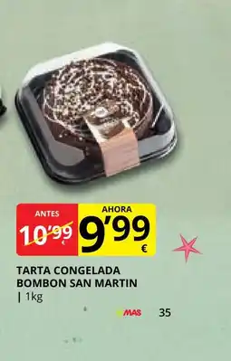 Supermercados MAS Tarta congelada bombon oferta