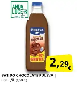 Supermercados MAS PULEVA Batido chocolate oferta