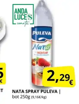 Supermercados MAS PULEVA Nata spray oferta