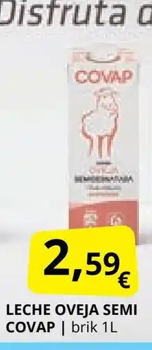 Supermercados MAS COVAP Leche oveja semi oferta
