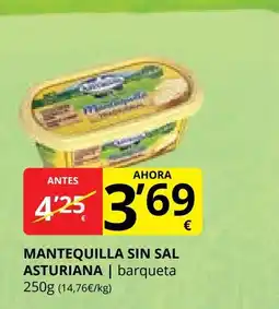 Supermercados MAS ASTURIANA Mantequilla sin sal oferta