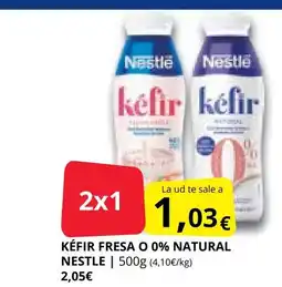 Supermercados MAS KÉFIR Fresa o 0% natural nestle oferta