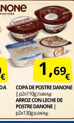 Supermercados MAS DANONE Copa de postre oferta