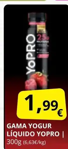 Supermercados MAS YOPRO Gama yogur líquido oferta