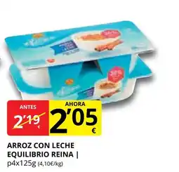 Supermercados MAS REINA Arroz con leche equilibrio oferta