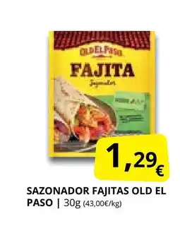 Supermercados MAS OLD EL PASO Sazonador fajitas oferta