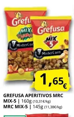 Supermercados MAS GREFUSA Aperitios mrc mix-5 oferta