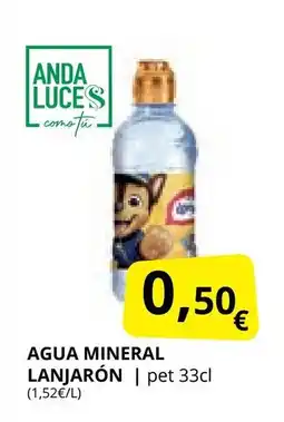 Supermercados MAS LANJARÓN Agua mineral oferta