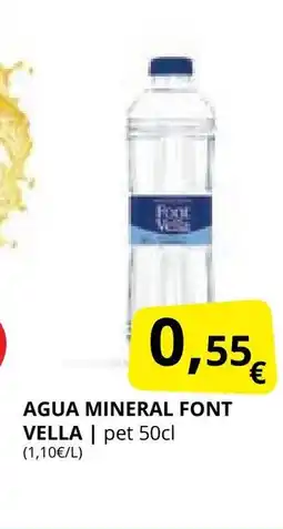 Supermercados MAS FONT VELLA Agua mineral oferta