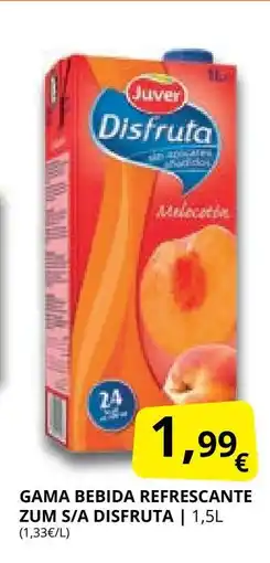 Supermercados MAS DISFRUTA Gama bebida refrescante zum s/a oferta