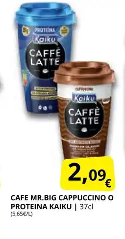 Supermercados MAS KAIKU Cafe mr.big cappuccino o proteina oferta