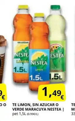 Supermercados MAS NESTEA Te limon, sin azucar o verde maracuya oferta