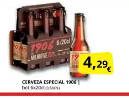 Supermercados MAS 1906 Cerveza especial oferta