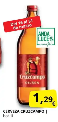 Supermercados MAS CRUZCAMPO Cerveza oferta