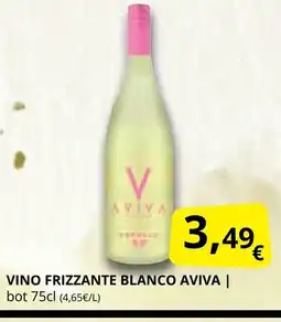 Supermercados MAS AVIVA Vino frizzante blanco oferta