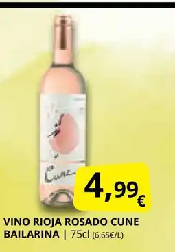 Supermercados MAS Vino rioja rosado cune bailarina oferta