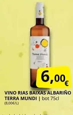 Supermercados MAS TERRA MUNDI Vino rias baixas albariño oferta
