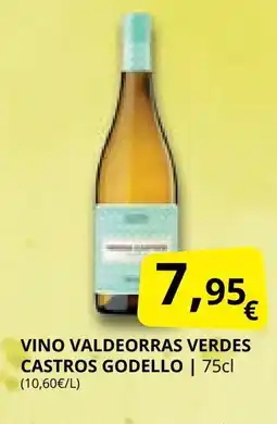 Supermercados MAS CASTROS GODELLO Vino valdeorras verdes oferta