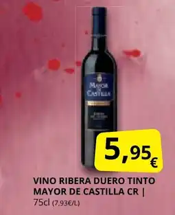 Supermercados MAS MAYOR DE CASTILLA Vino ribera duero tinto oferta