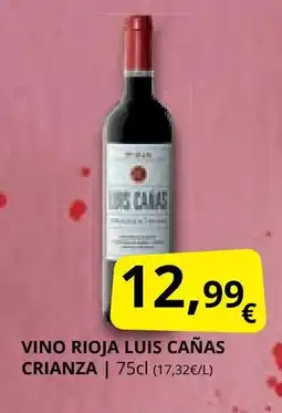 Supermercados MAS Vino rioja luis cañas crianza oferta