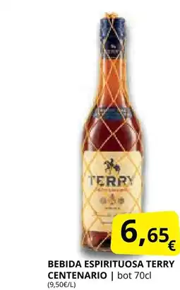 Supermercados MAS TERRY CENTENARIO Bebida espirituosa oferta