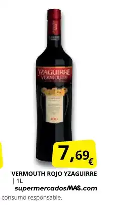 Supermercados MAS YZAGUIRRE Vermouth rojo oferta