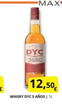 Supermercados MAS DYC 5 AÑOS Whisky oferta