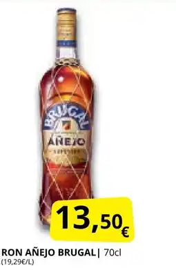Supermercados MAS BRUGAL Ron añejo oferta