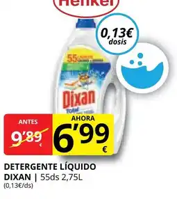 Supermercados MAS DIXAN Detergente líquido oferta
