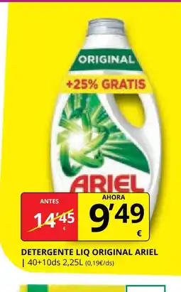 Supermercados MAS ARIEL Detergente liq original oferta