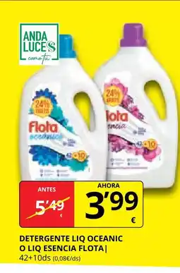 Supermercados MAS FLOTA Detergente liq oceanic o liq esencia oferta