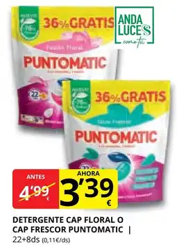 Supermercados MAS PUNTOMATIC Detergente cap floral o cap frescor oferta